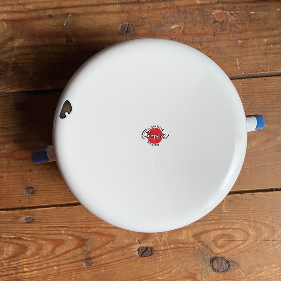 Antique Enameled Soup Cup - Picture 6 of 6